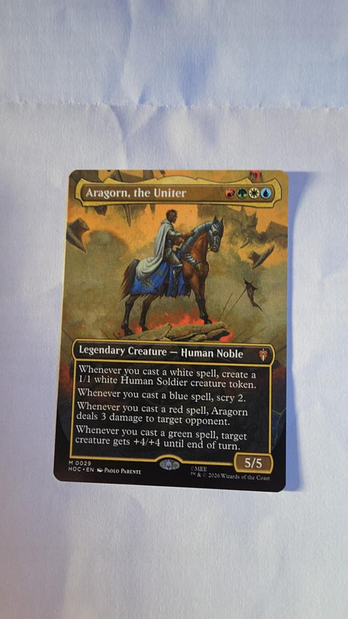 Aragorn, the Uniter Foil #29 – The Hobbit – Magic: The Gathering – Near Mint