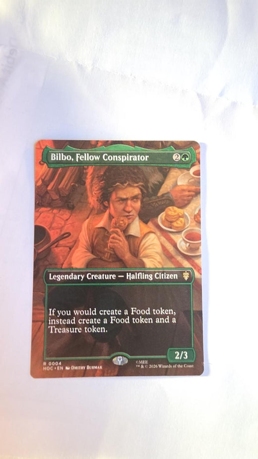 Bilbo, Fellow Conspirator (Borderless) #4 – The Hobbit – Magic: The Gathering – Near Mint