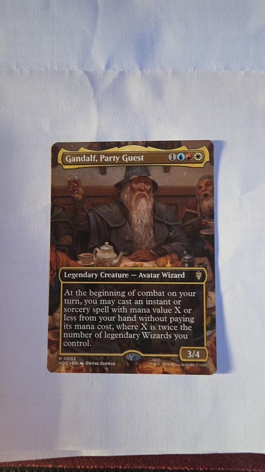 Gandalf, Party Guest (Borderless) #2 – The Hobbit – Magic: The Gathering – Near Mint