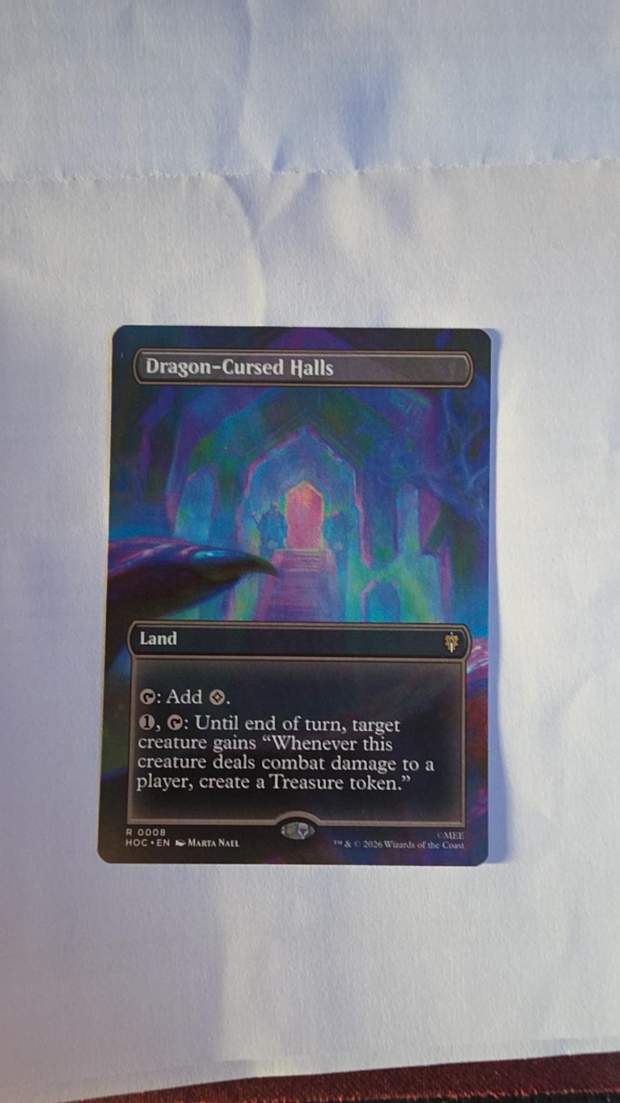 Dragon-Cursed Halls (Borderless) #8 – The Hobbit – Magic: The Gathering – Near Mint