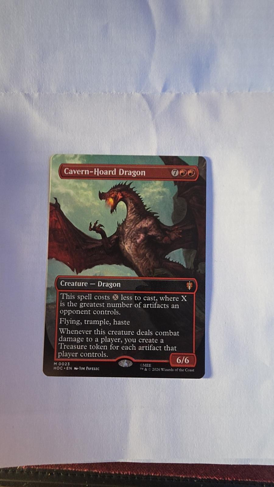 Cavern-Hoard Dragon (Borderless) #23 – The Hobbit – Magic: The Gathering – Near Mint