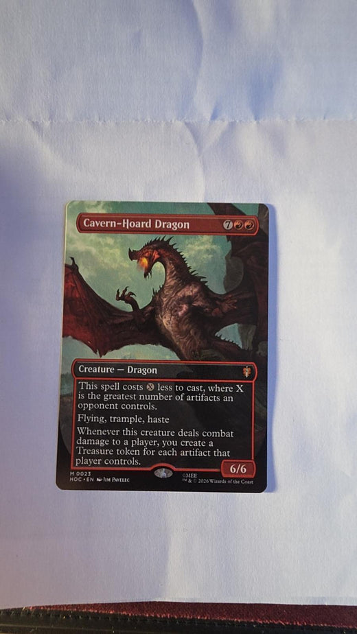 Cavern-Hoard Dragon (Borderless) #23 – The Hobbit – Magic: The Gathering – Near Mint