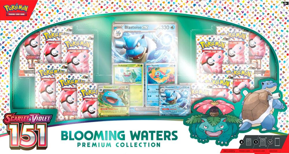 Pokémon TCG Scarlet & Violet 151 Blooming Waters Premium Collection box