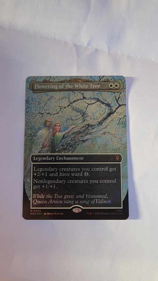 Flowering of the White Tree (Borderless) Surge Foil #54 – The Hobbit – Magic: The Gathering – Near Mint