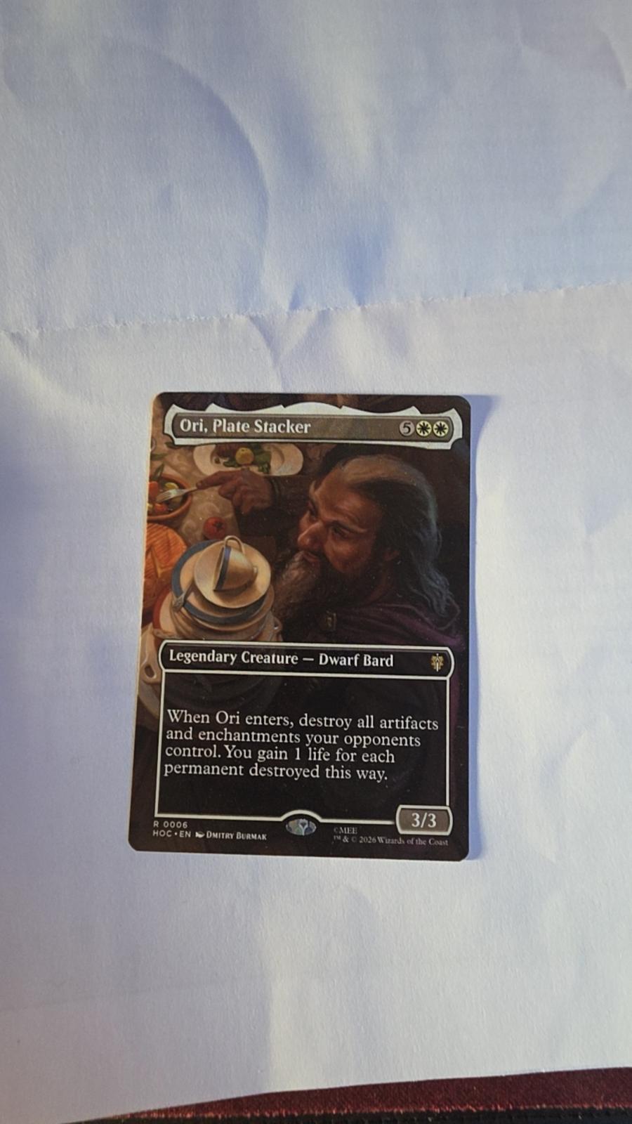 Ori, Plate Stacker (Borderless) #6 – The Hobbit – Magic: The Gathering – Near Mint