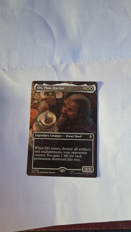 Ori, Plate Stacker (Borderless) #6 – The Hobbit – Magic: The Gathering – Near Mint