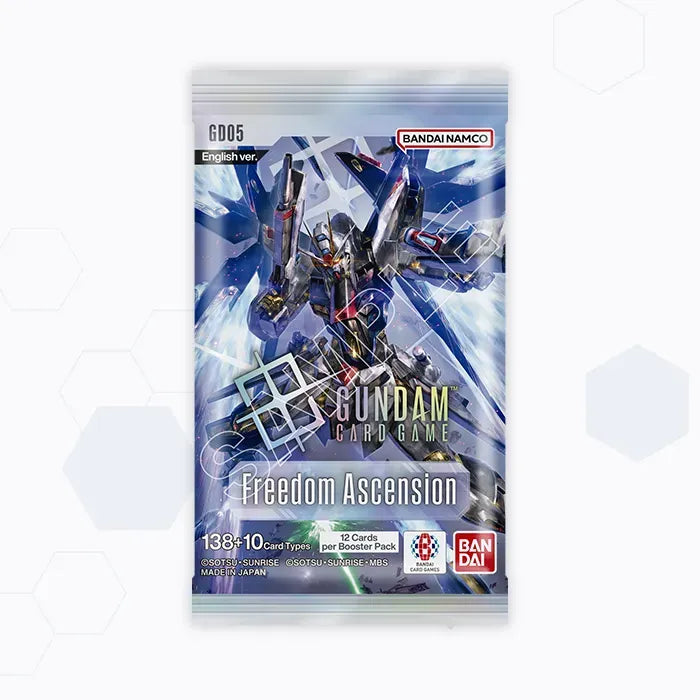 Gundam Card Game – Freedom Ascension [GD05] Booster Box (24 Packs)