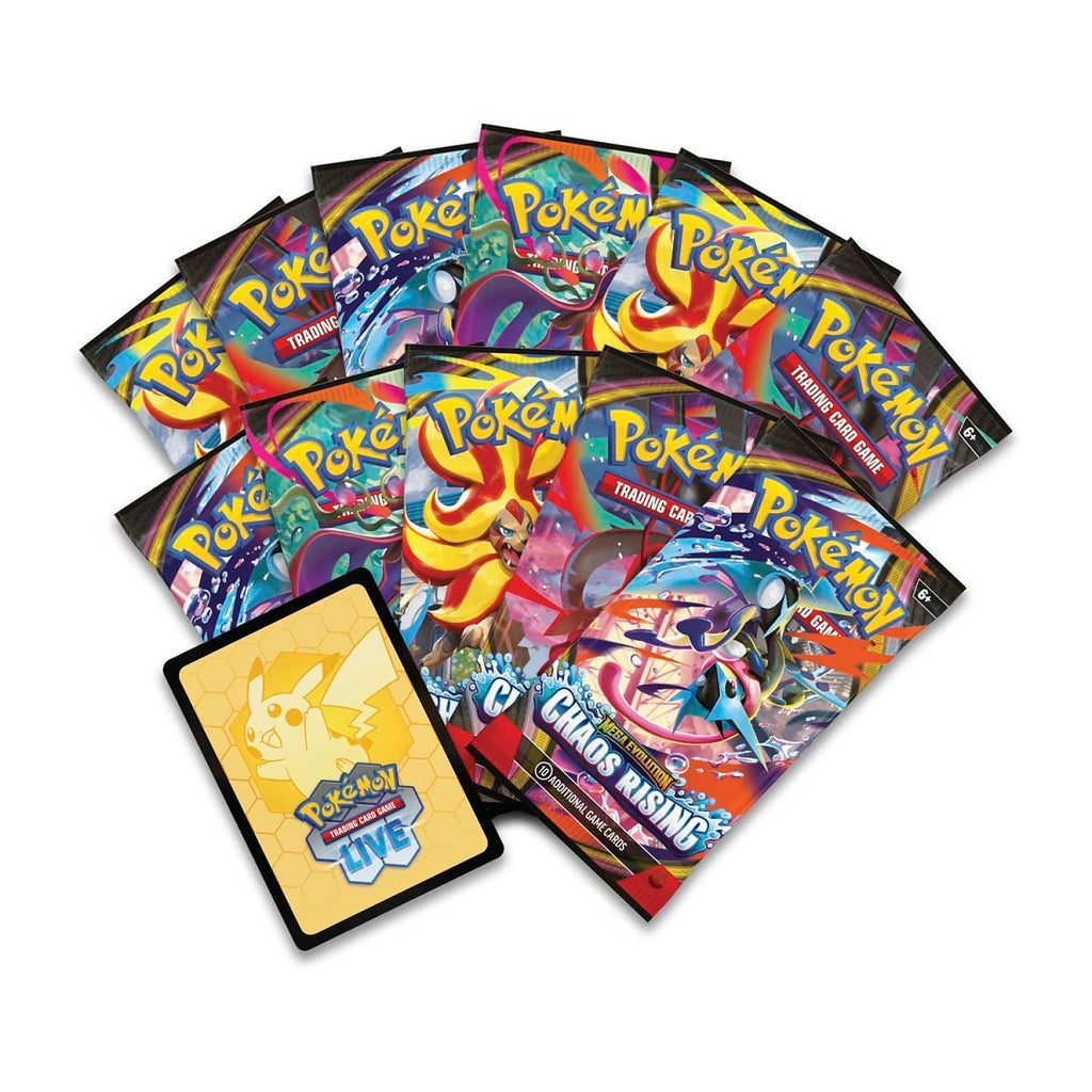 Chaos Rising Pokémon Center ETB contents – booster packs and promo card