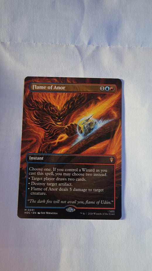 Flame of Anor (Borderless) #31 – The Hobbit – Magic: The Gathering – Near Mint