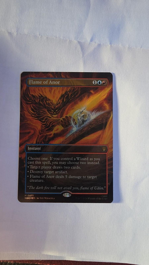 Flame of Anor (Borderless) Foil #31 – The Hobbit – Magic: The Gathering – Near Mint