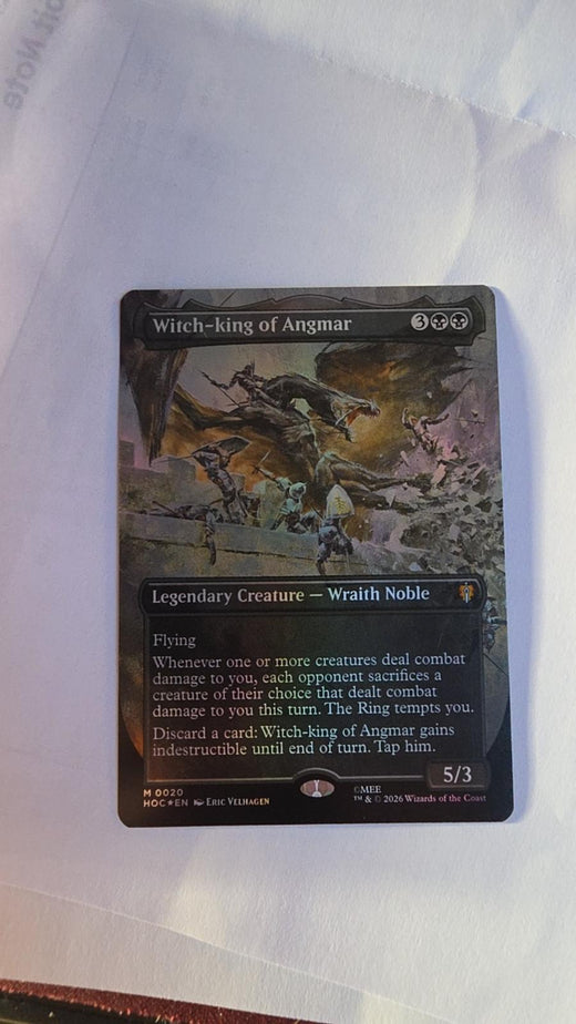 Witch-King of Angmar (Borderless) Foil #20 – The Hobbit – Magic: The Gathering – Near Mint
