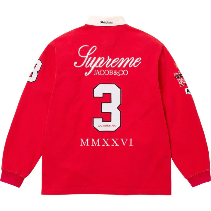 Supreme x La Martina x Jacob & Co Rugby Shirt – Red