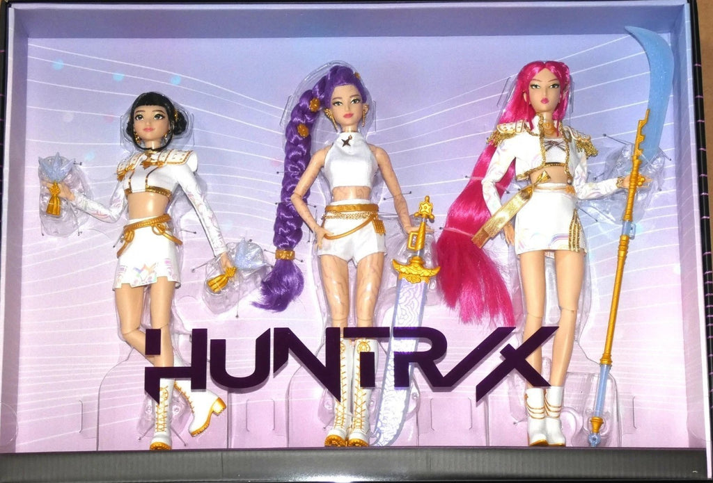 KPop Demon Hunters HUNTR/X Rumi, Mira & Zoey "What It Sounds Like" Doll 3-Pack – Mattel