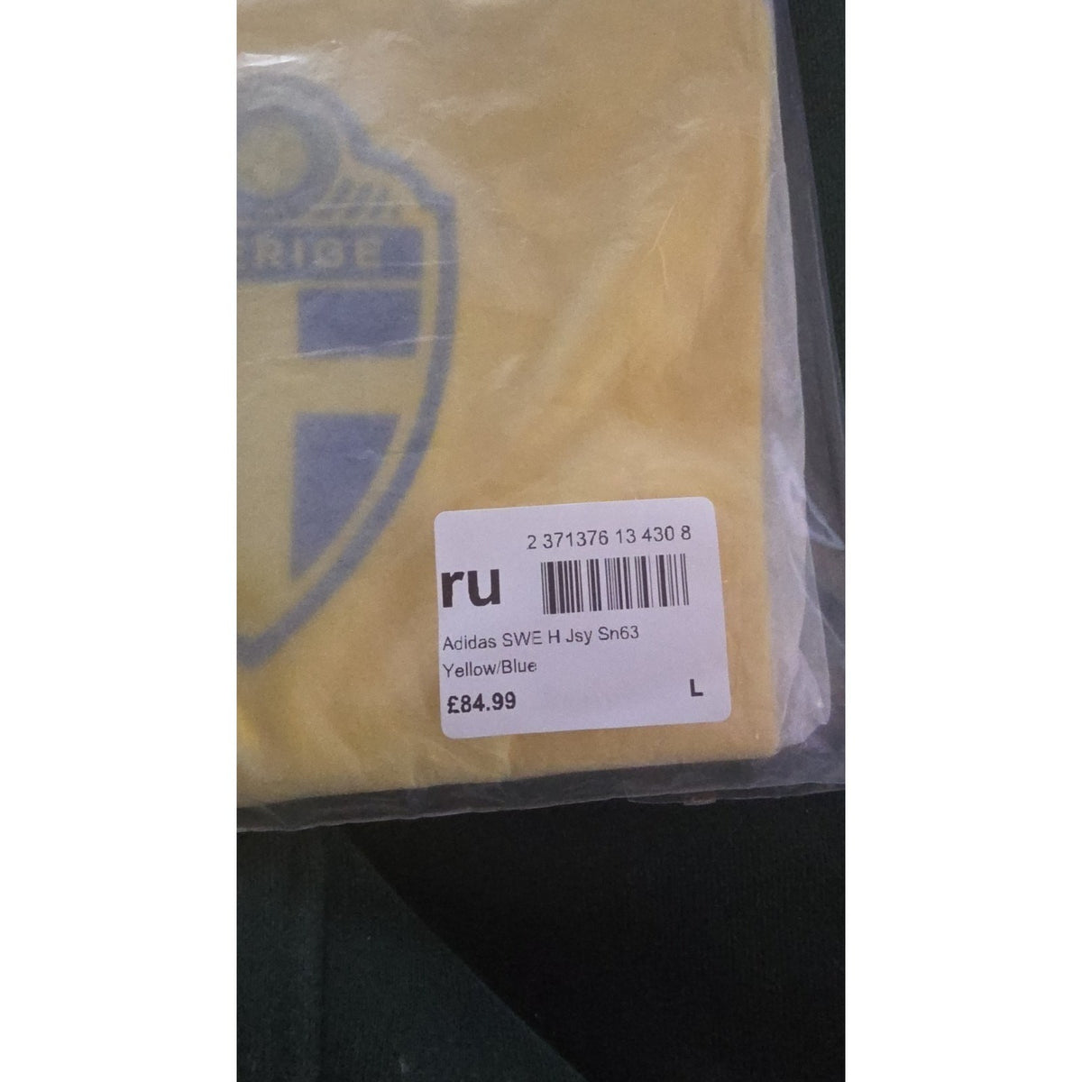 adidas Sweden Women's Home Jersey – Yellow/Blue – M