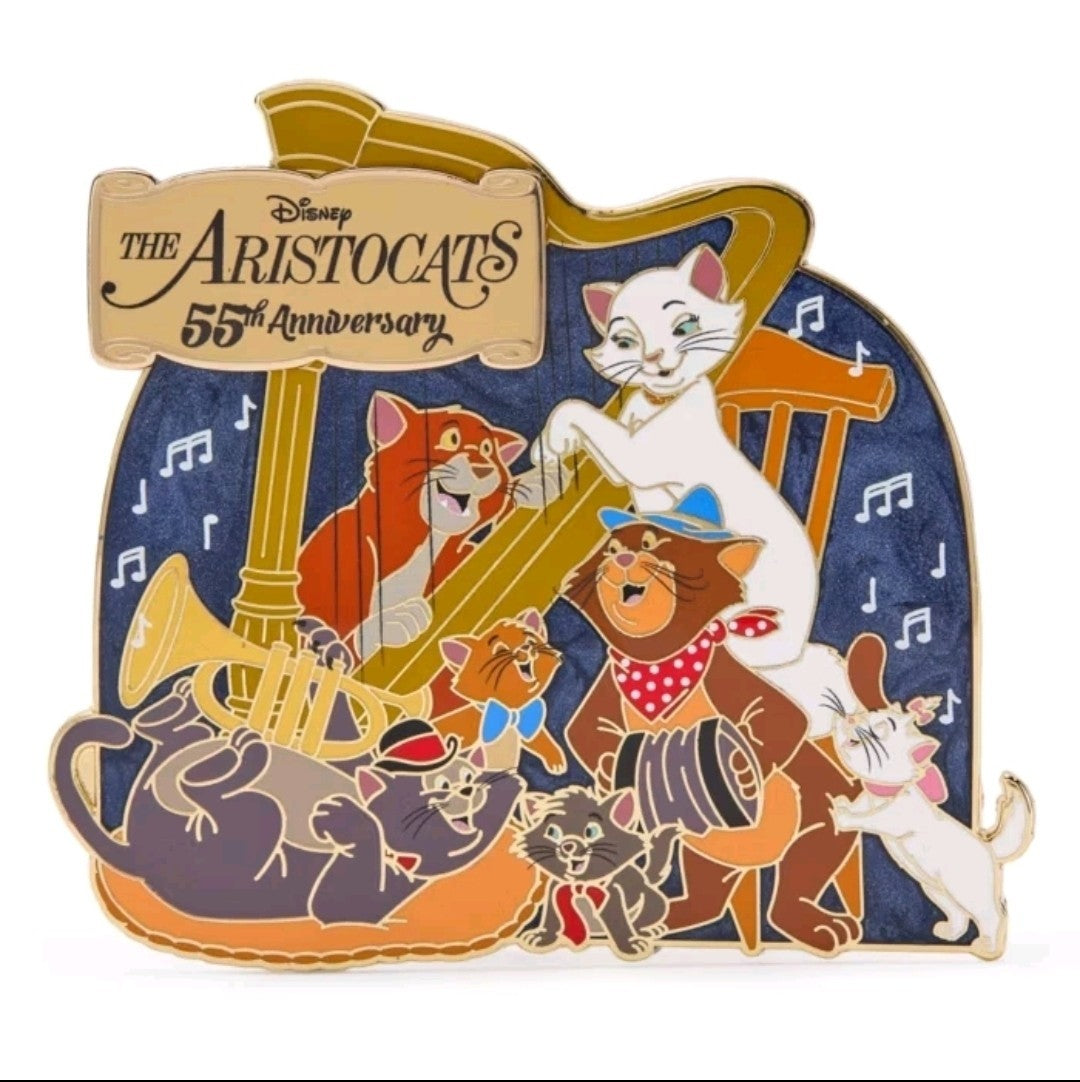 Disney The Aristocats 55th Anniversary Jumbo Pin – Limited Edition of 2,000