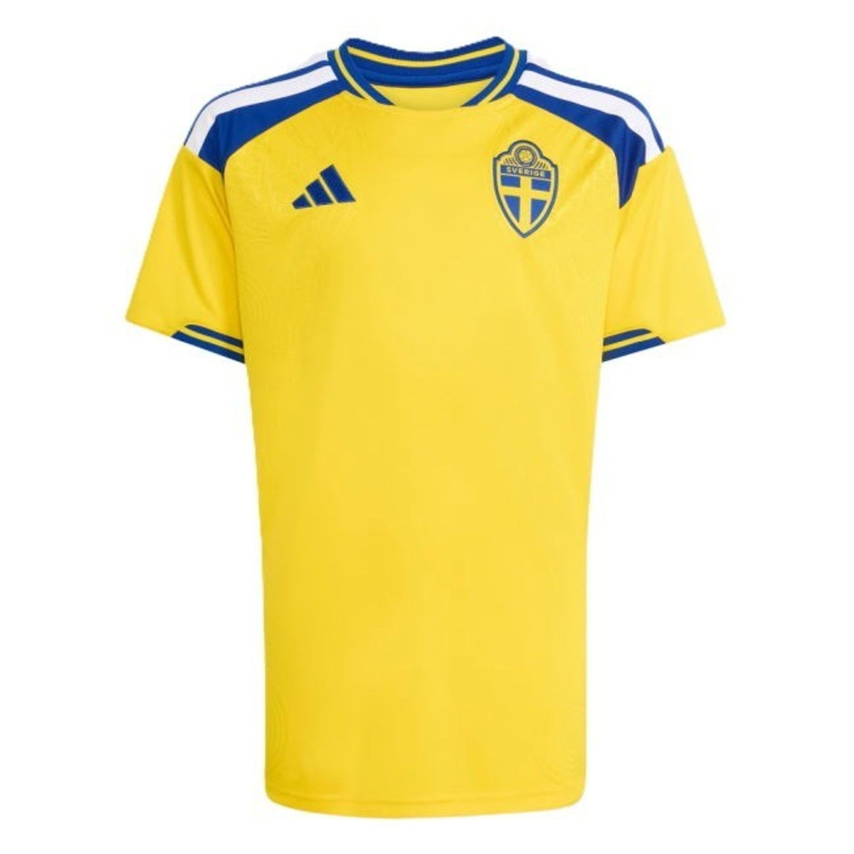 adidas Sweden Kids' Home Jersey – Yellow/Blue – 11-12 Years