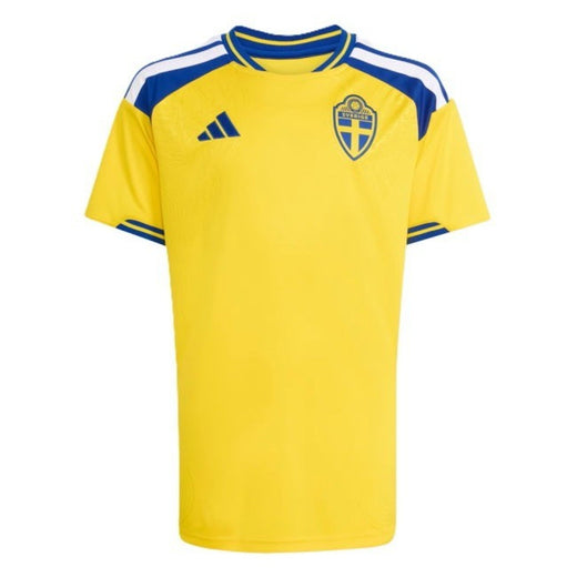 adidas Sweden Kids' Home Jersey – Yellow/Blue – 13-14 Years
