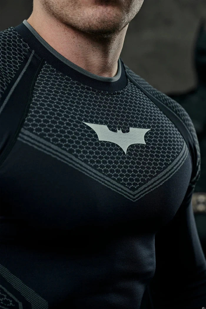 YoungLA 8004 Batman Compression Long Sleeve – Black