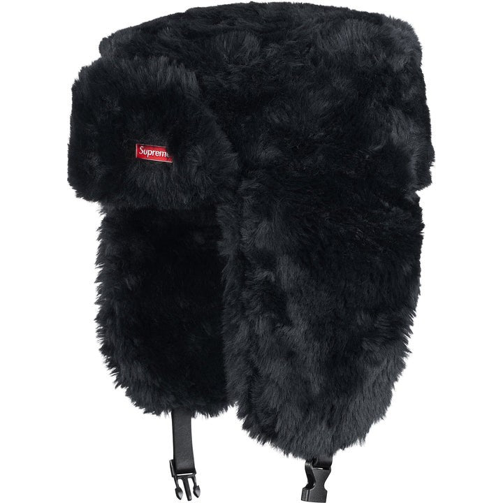 Supreme Ushanka Hat FW25 – Black, S/M