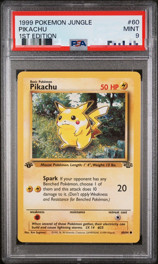 Pikachu 60/64 1st Edition – Jungle – PSA 9 Mint