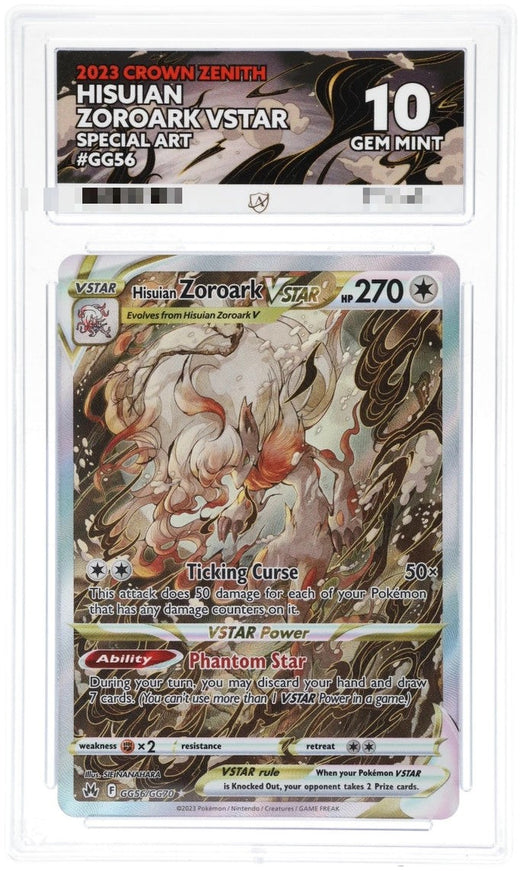 Hisuian Zoroark VSTAR GG56/GG70 Galarian Gallery – Crown Zenith – ACE 10 Gem Mint