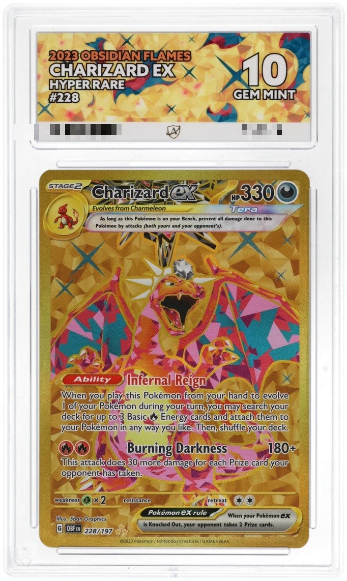 Charizard ex 228/197 Special Illustration Rare – Obsidian Flames – ACE 10 Gem Mint